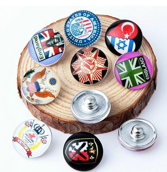 

60 шт. лот смешивания цветов оптовая флаг имбирь оснастки кнопки подвески стекло 18 мм оснастки кнопки для diy кнопки ювелирные изделия