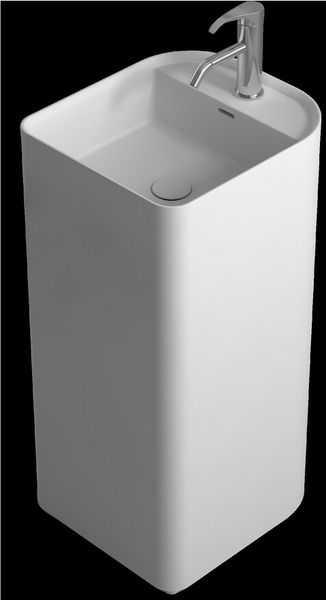 

400x450x900mm tanding solid surface stone sink bathroom pedestal washbasin cloakroom vanity vessel rs38237