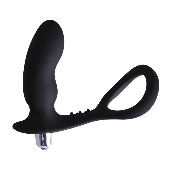 Plugue anal próstata vibrador massageador anal anel de próstata pequena bomba de sílica gel super marido esposa produto adulto sexo