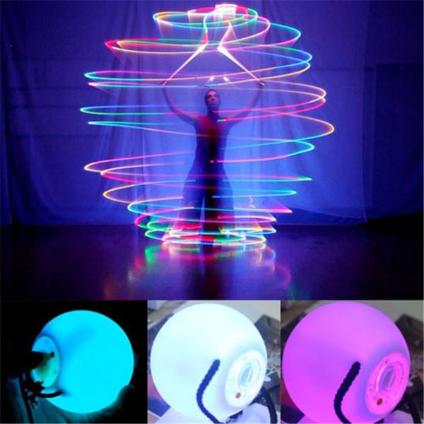 

LED POI брошенные шары танец живота LED мяч многоцветный шар свет для профессионально