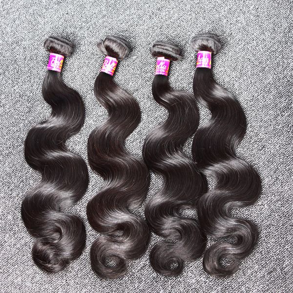 Unprocessed European Hair Weaves Body Wave Hair Weft Natural Color