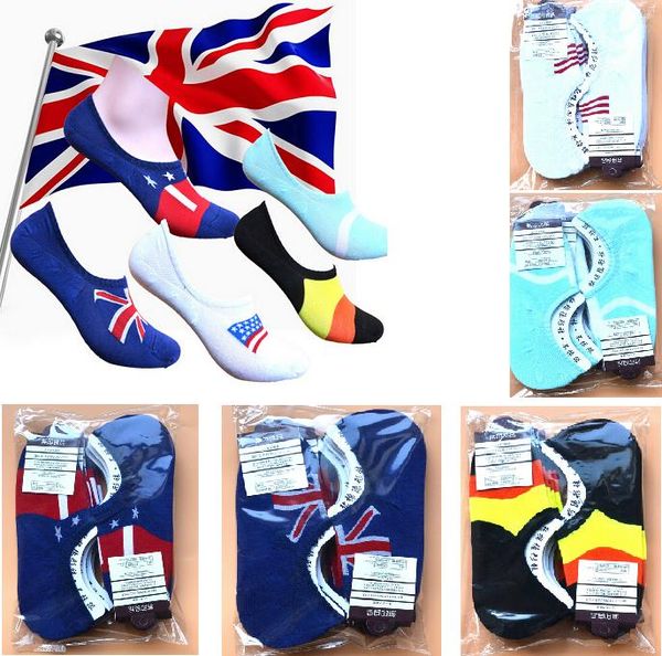 

2016 новый хлопок национальный флаг мужчины носки лодка носки летние короткие носки 5 цветов в наличии, Black