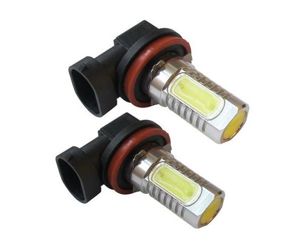 

2x 7.5w xenon white 12v h11 h8 power led cob car foglight fog light lamp bulb h7 h4 h3 h1 1156 1157 9005 9006 a21car turn signal lamp