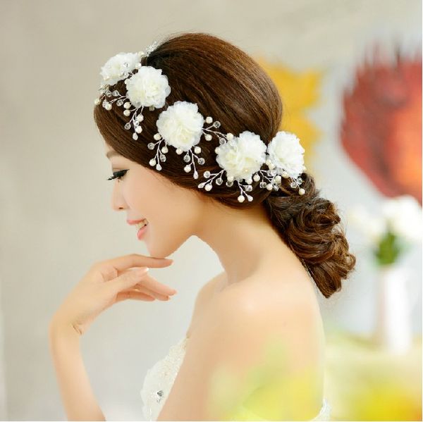2014 New Design Headbands Bridal Tiaras With Crystals Pearls Hand