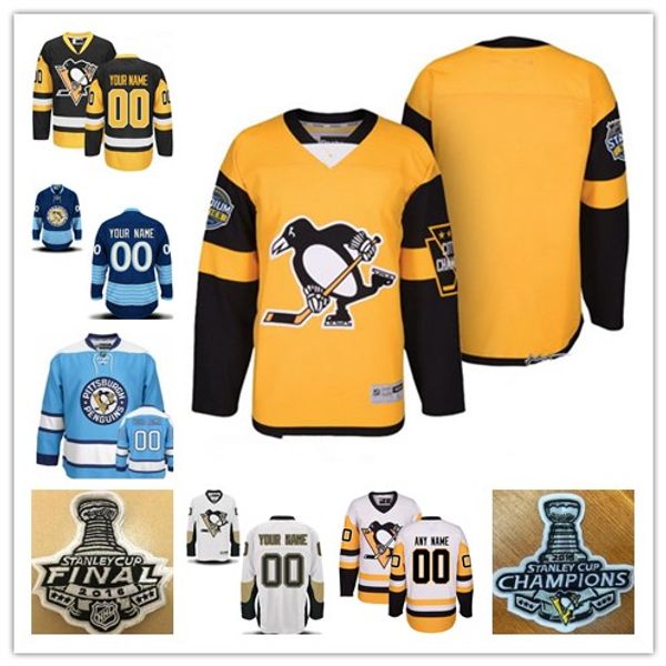 penguins black and gold jersey