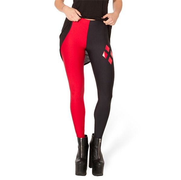 Wholesale-Brand Harley Quinn Leggings Moda Mulheres Roupas 2015 Galáxia Digital Impressão Calças Novo Plus Size Fitness Leggins S106-542