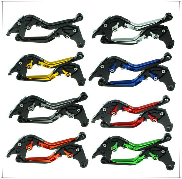 

8color cnc brake clutch lever fold extend set for yamaha yzf r1 2004-08 r6 2005-16