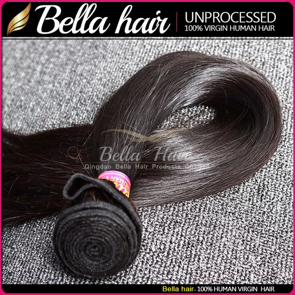 Virgin Hair Bundle Deals Malaysisches seidig glattes Haar Bundles Extensions Double Weft Natural Color 9A 10-24 Zoll 1 STÜCK