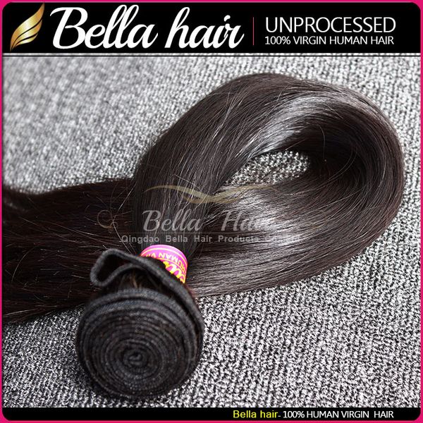 

virgin hair bundle deals malaysian silky straight hair bundles extensions double weft natural color 9a 10-24inch 1pc, Black