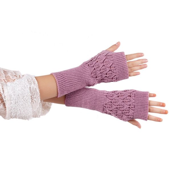 

wholesale-new brand 2015 fashion autumn winter hand arm gloves mittens knit long stretchy warm fingerless glove women men, Blue;gray