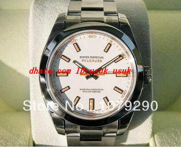 

luxury fashion watches gift box 40mm/36mm 116400 white dial stainless steel automatic mens men's watch watches, Slivery;brown