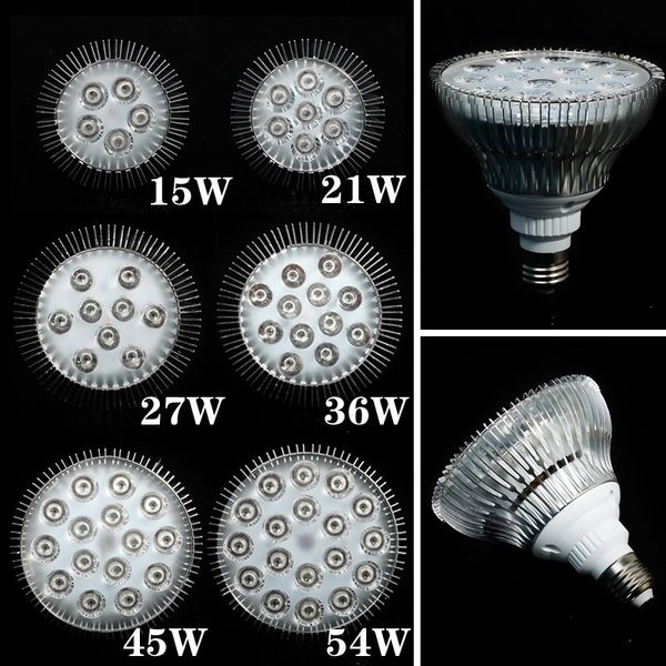 1X Vollspektrum-LED-Wachstumslichter 21W 27W 36W 45W 54W E27 LED-Wachstumslampe PAR 38 30 Glühbirne für Blumenpflanzen-Hydrokultursystem Grow-Box-Scheinwerfer