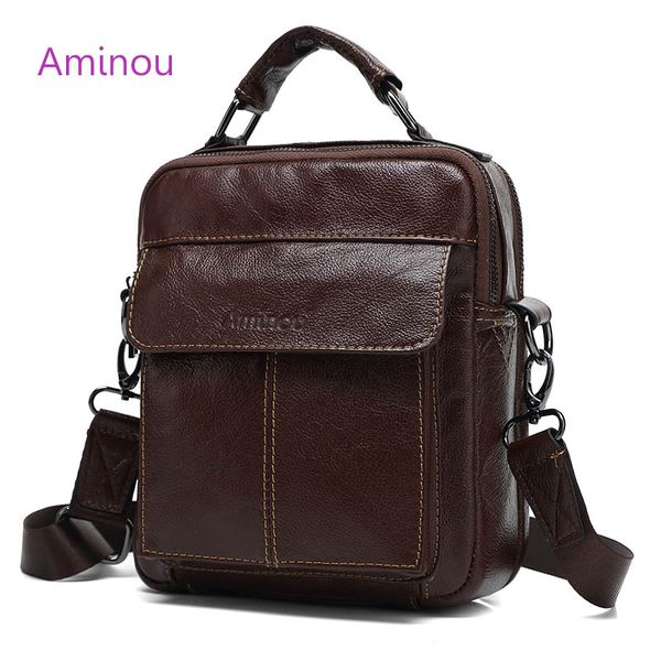 

wholesale- 2017 vintage messenger bag men leather genuine shoulder bag casual black male handbag fashion cow leather crossbody bag