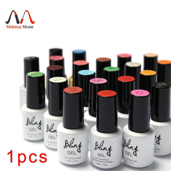 

wholesale-1pcs nail gel polish gel len long-lasting soak-off gel nail led uv 6ml summer nail gel 80colors #24007-1, Red;pink