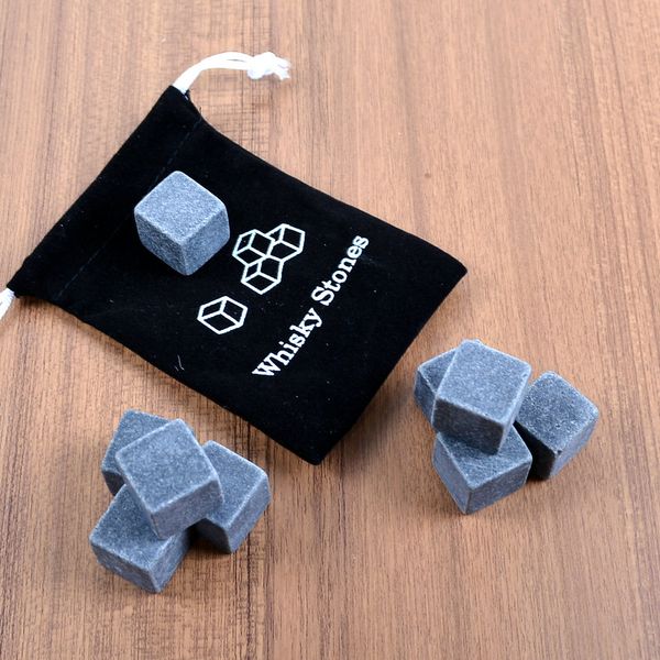 

2016 9pcs/set,,whisky stones,whiskey stone with velvet bag whiskey rock stone great gift