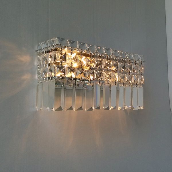 

lamp modern crystal k9 chandelier wall sconce light fixture ac110v ac220v ac85-265v e14 led wall lamps for home lighting sconces