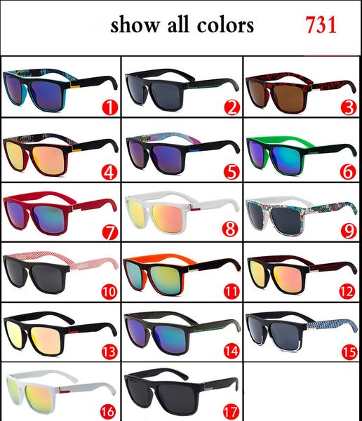 

731 fashion sports riding sunglasses, square simple models, fashion a variety of styles of sunglasses wholesale, White;black