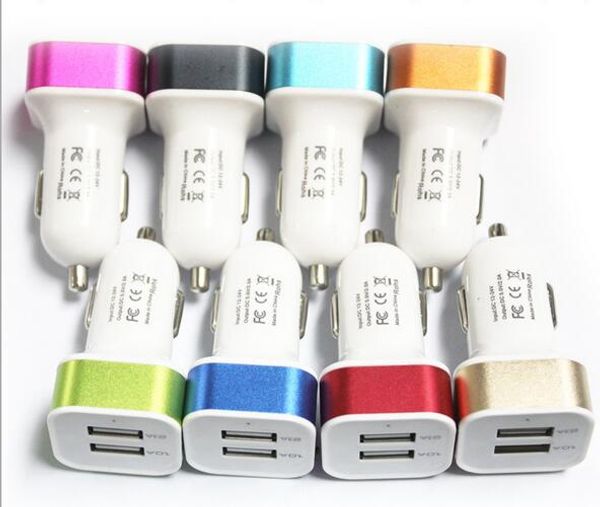 

car charger 2 usb dual port charger adapter for smart phone gps phone charger travel chargers