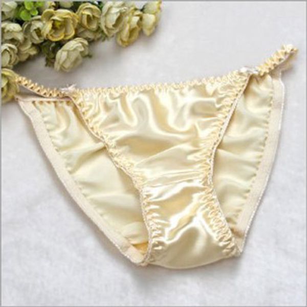 

5pcs/lot mulberry silk women briefs pure female triangle m-xxl panties silk panties breathable colors multi bikini ltxep