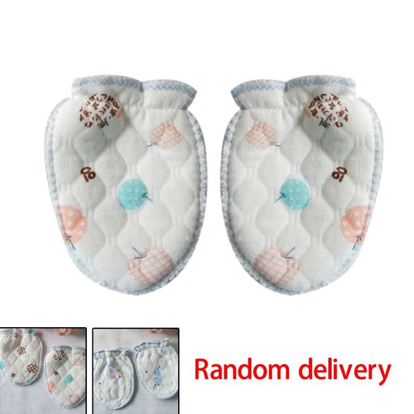 

wholesale-new soft baby thermal anti grasping gloves autumn winter newborn 100% cotton gloves baby protection glove thick cotton wholesale, Blue;gray