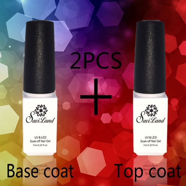 

wholesale-saviland base coat coat uv lamp gel nail polish base and set soak of nail gel manicure kit esmaltes primer hipping, Red;pink