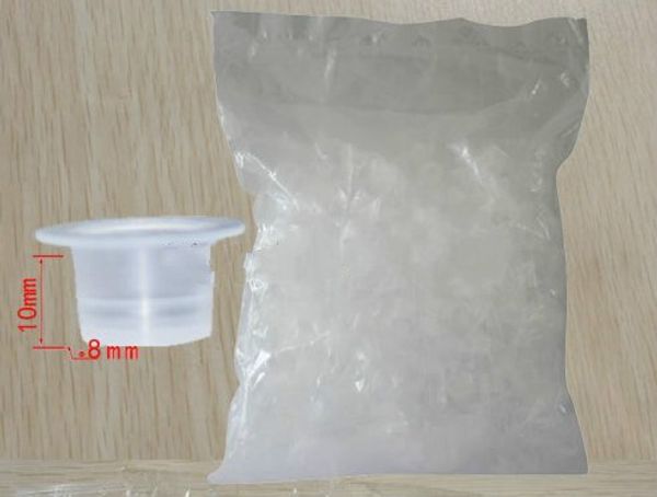 

1000pcs 8*10 plastic tattoo ink cups for permanent tattoo makeup eyebrow makeup pigment container caps disposable accessories