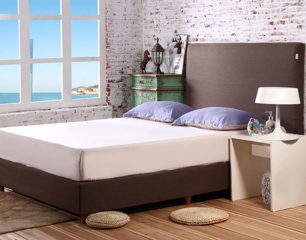 

wholesale-solid color mattress er bed fitted sheet mattress pad cover fm008