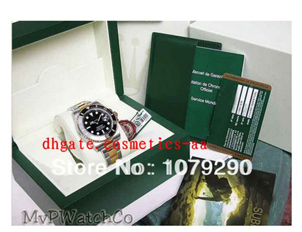 

luxury watches original box black ceramic bezel dial 116613 16613 stainless steel automatic mens men's watch watches, Slivery;brown