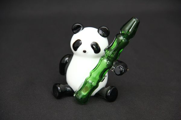 Pipa da fumo Panda, narghilè in vetro carta, benvenuto su ordinazione
