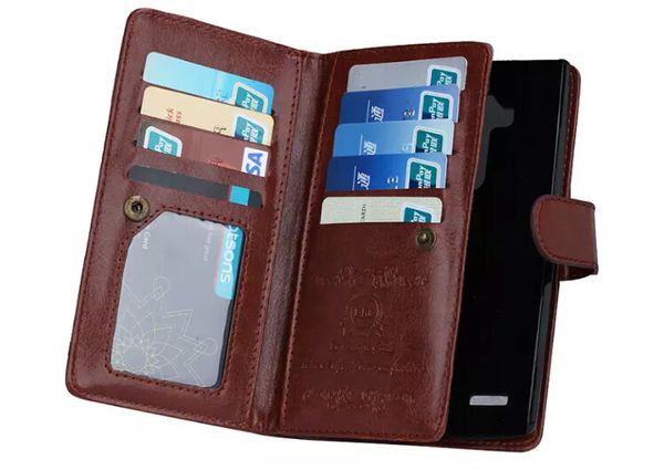 

Магнитный 2 в 1 кожаный бумажник с 9 Визитницы + Cash Slot + Photo Frame Phone Case для iPhone 6 7 Plus XR XS