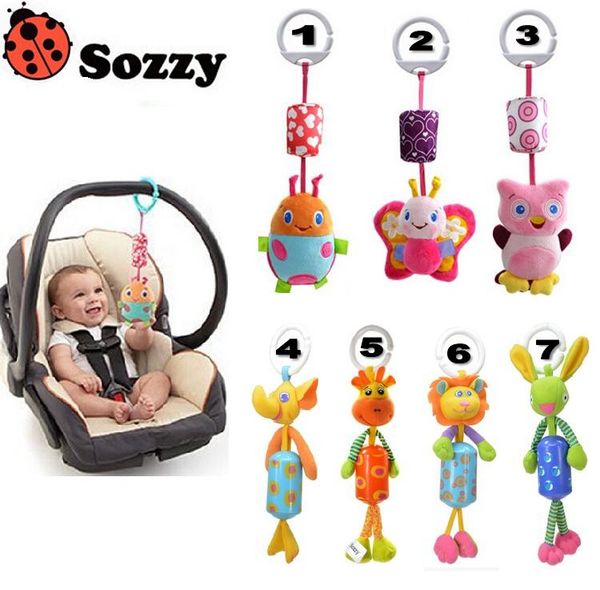 

оптово-sozzy королева детские игрушки кровать висячие плюшевые куклы животных колокола ветер куранты ветер куранты погремушки мобили