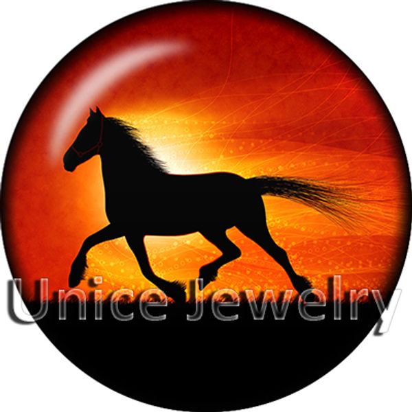 

ad1303192 20mm snap on charms for bracelet necklace diy findings glass horse design noosa,jewelry making