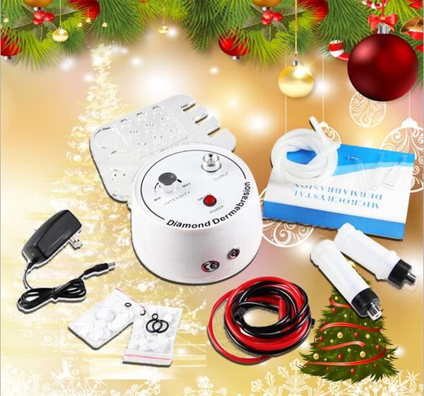 Weihnachtsförderung 3 in 1 Diamant Mikrodermabrasion Dermabrasion Schönheit Maschine Vakuumspray Gesicht sauber schmutzige Poren