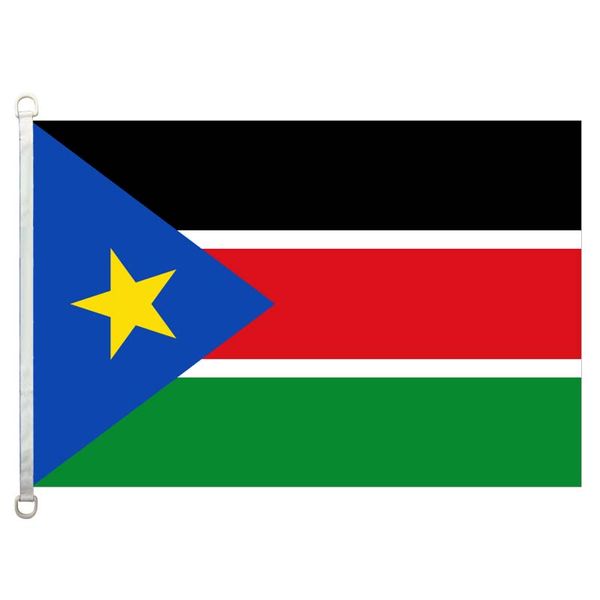 

good flag south sudan flags banner 3x5ft-90x150cm 100% polyester country flags, 110gsm warp knitted fabric outdoor flag