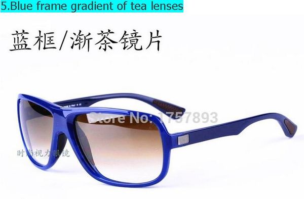 

4192 anti-throw explosion-proof toughened glass sunglasses trend of men and women, White;black
