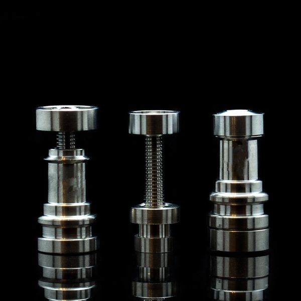 

universal infinity domeless titanium nail 14mm & 18mm adjustable male or female oil gr2 titanium nails for smoking factory directly selling