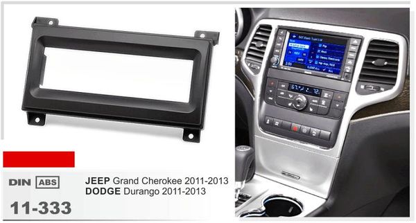 Carav 11 333 Top Quality Radio Fascia For Jeep Grand Cherokee Dodge Durango Stereo Fascia Dash Cd Trim Installation Kit Vehicle Interior Parts