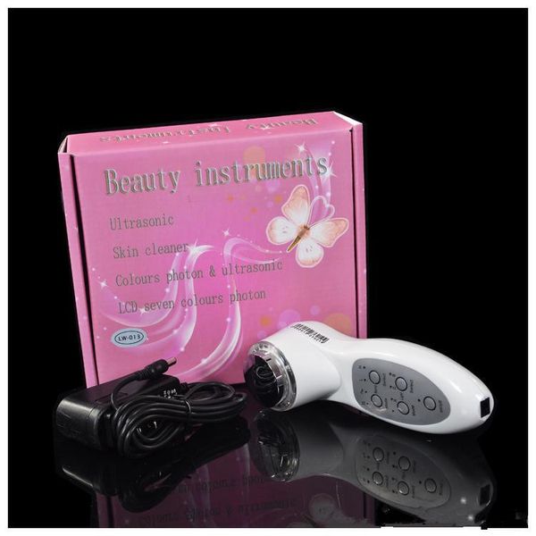 

fast shipping ultrasound pn led anti aging skin care therapy facial massager device