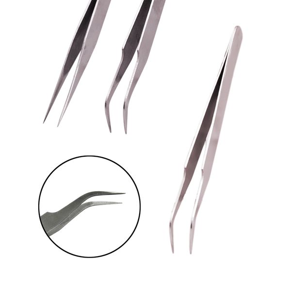 Atacado-2015 novo design acrílico gel nail art rhinestones paillette fórceps pinça de picha de picada de alta qualidade estilo pupular moda estilo