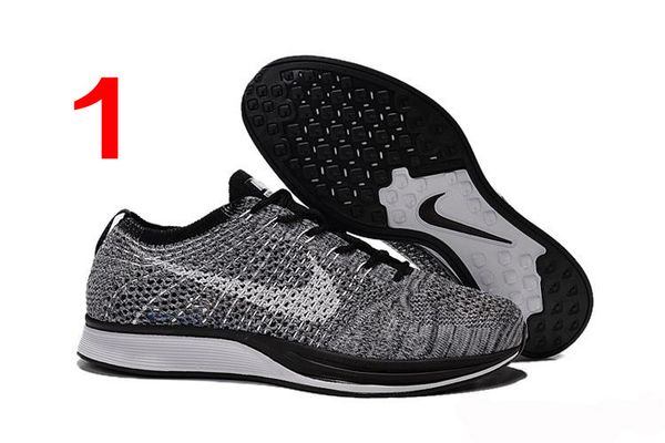 Großhandel Nike Flyknit Racer Schwarz Weiß Kanye West Oreo Männer Laufschuhe, Nike Racer Blue Lagoon Schwarz Gecko 526628 401 Mann Turnschuh Von Nike flyknit air max herren laufschuh blau lagoonschwarz