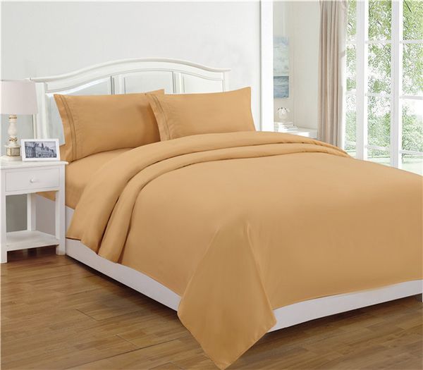 

wholesale-elegant comfort 1800 thread count wrinkle & fade resistant egyptian quality ultra soft luxurious 4 piece bed sheet set