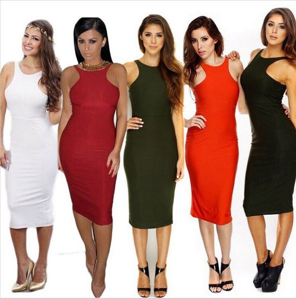 

women's clothing casual dresses 2018 summer elegant casual boho maxi evening party beach bodycon pencil dress vest sundress retail, Black;gray
