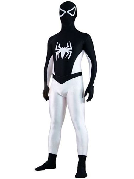 

negative zone spider-man superhero costume halloween party cosplay zentai suit, Black;red