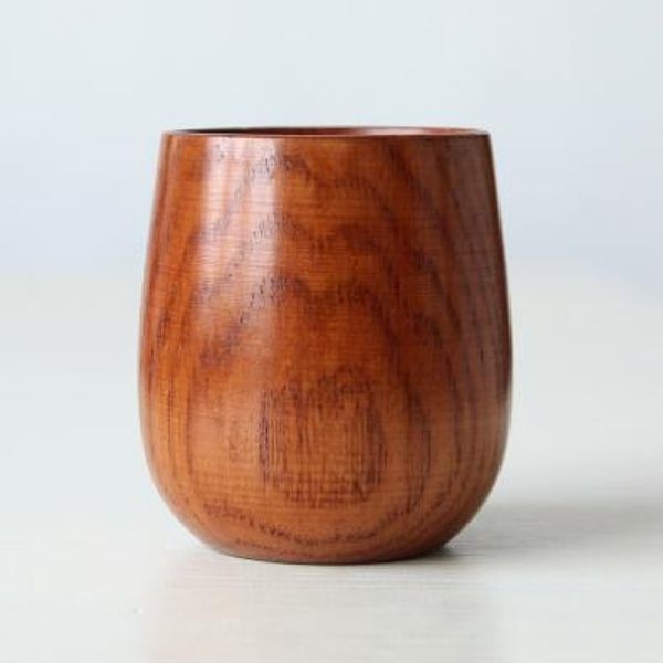 

Small wooden wine cup handmade natural jujube wood beer cup wooden mug breakfa t beer milk drinkware cca8057 20pc