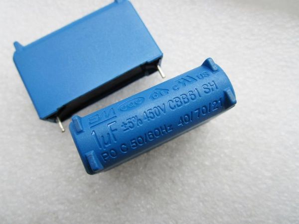 CBB61 450V 1UF pin placa-mãe capacitância capacitor 1.0uf 450v ventilador de ar condicionado capacitor