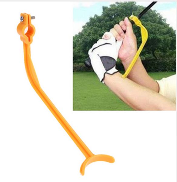 

practice guide golf swing trainer beginner gesture alignment golf clubs correct wrist training aids accessories swing trainer