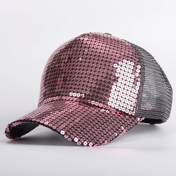 

2015 new women bling bling fashion reflective mesh hat baseball cap, Blue;gray