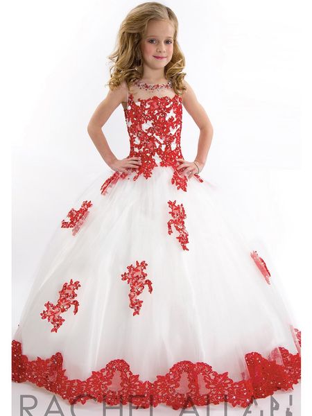 white gown with red flowers