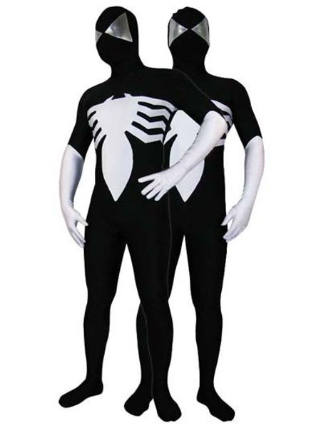 

black vemon symbiote spider-man costume halloween costume halloween party cosplay zentai suit 15689, Black;red