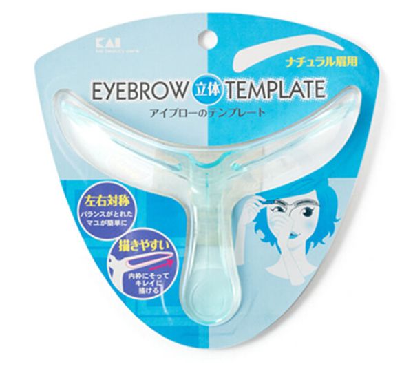 

fashion retail packing blister card selling beauty make up magic t shaped drawing ruler eyebrow tools